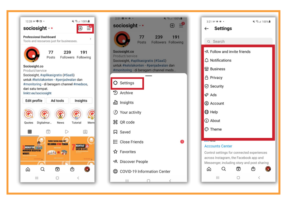 Optimasi Profil Instagram Bisnis - Sociosight - Aplikasi Kelola Media Sosial - Social Media Management Tool
