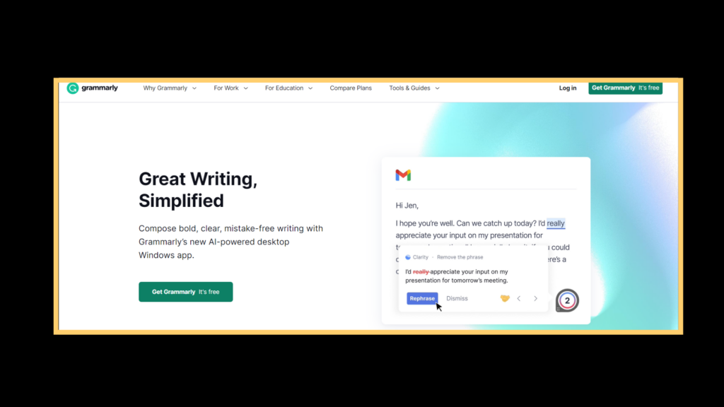 Grammarly- The 4Ps for Copywriting for Websites