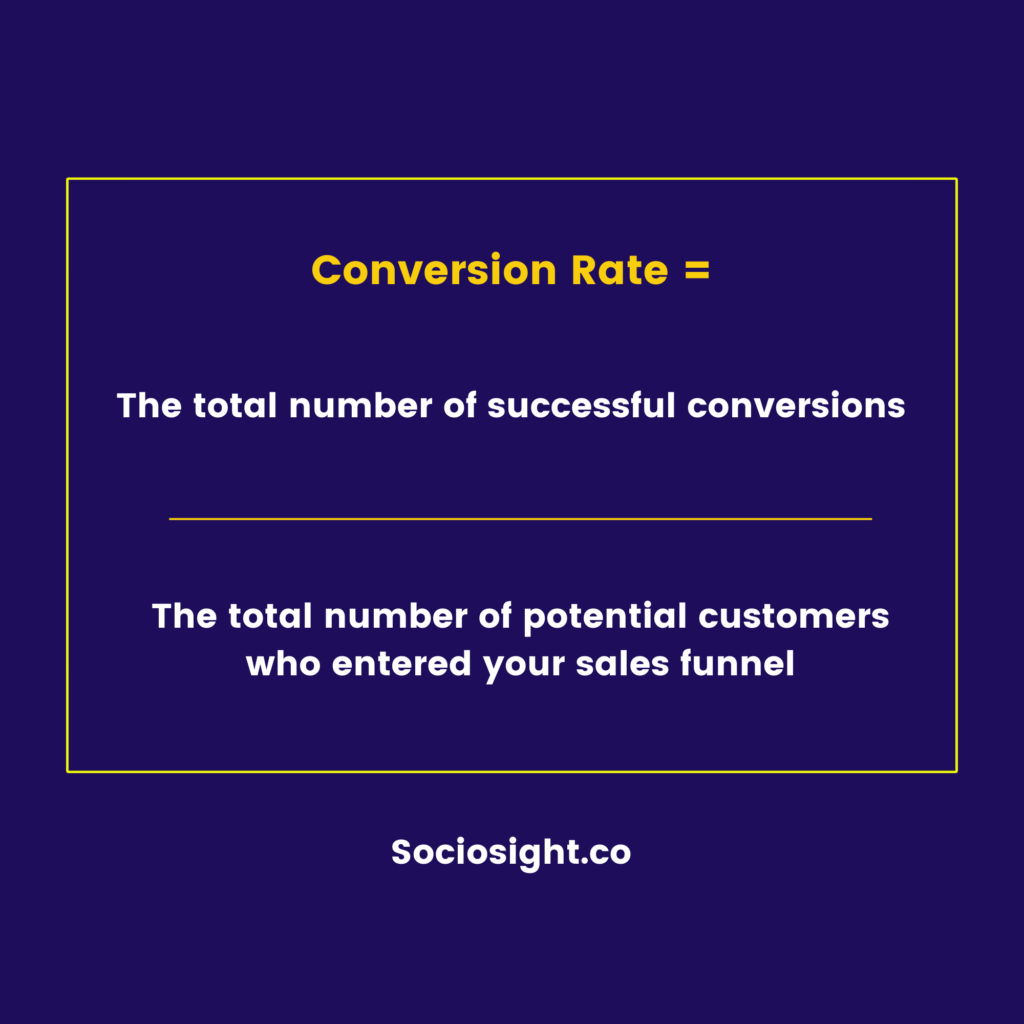 Conversion Rate - Customer Journey - Sociosight.co