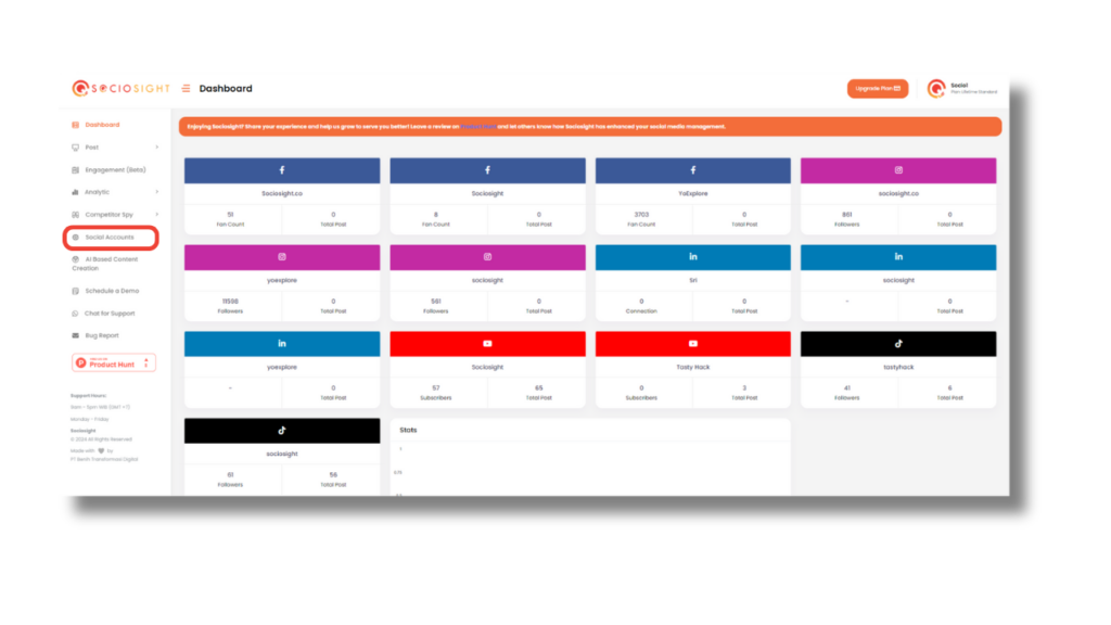 How to Bind or Connect Your Social Media Profiles Into The Sociosight App