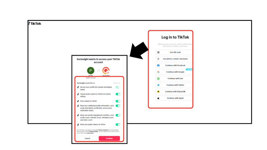 How to Bind or Connect Your Social Media Profiles Into The Sociosight App