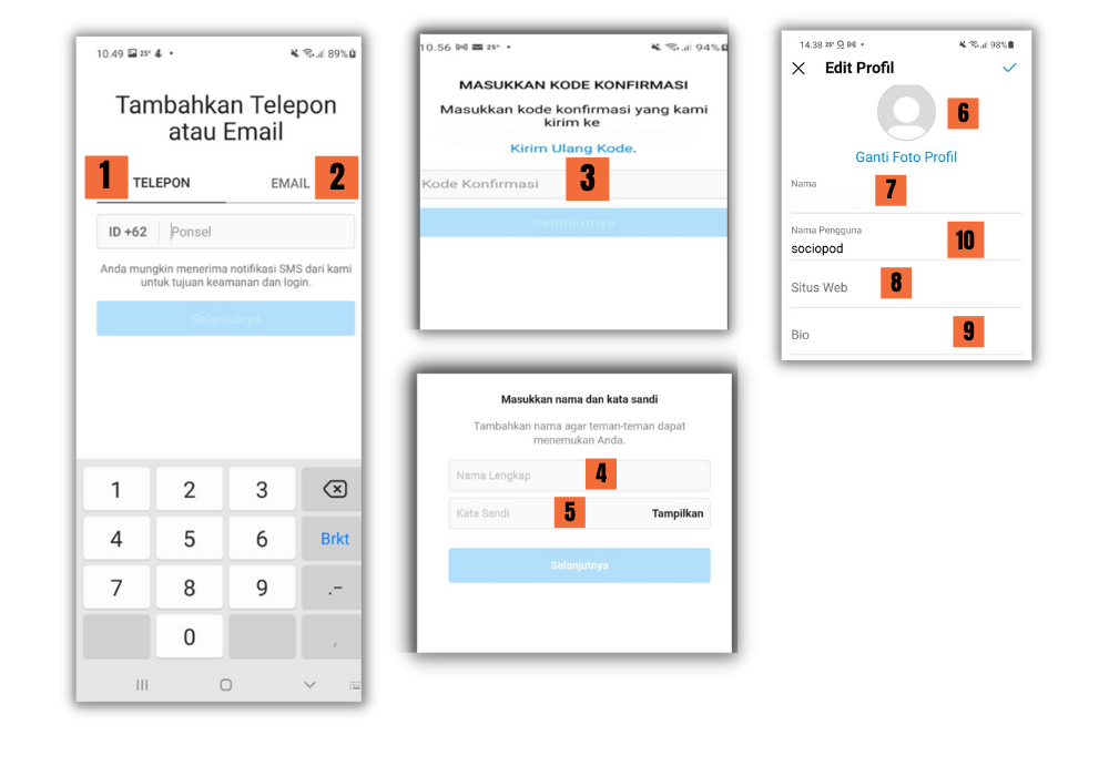 cara membuat akun instagram bisnis - aplikasi kelola media sosial - sociosight