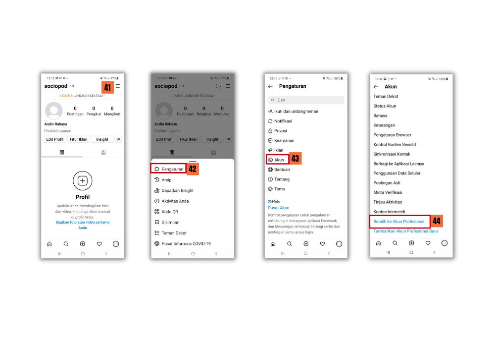 cara membuat akun instagram bisnis - aplikasi kelola media sosial - sociosight