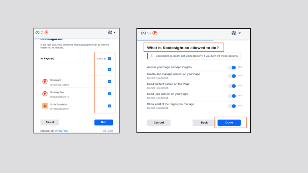 How to Bind or Connect Your Social Media Profiles Into The Sociosight App