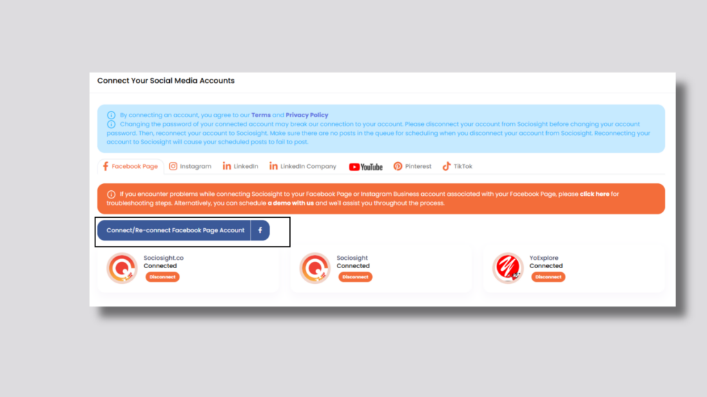 Bind Your Social Media Profiles to Sociosight App