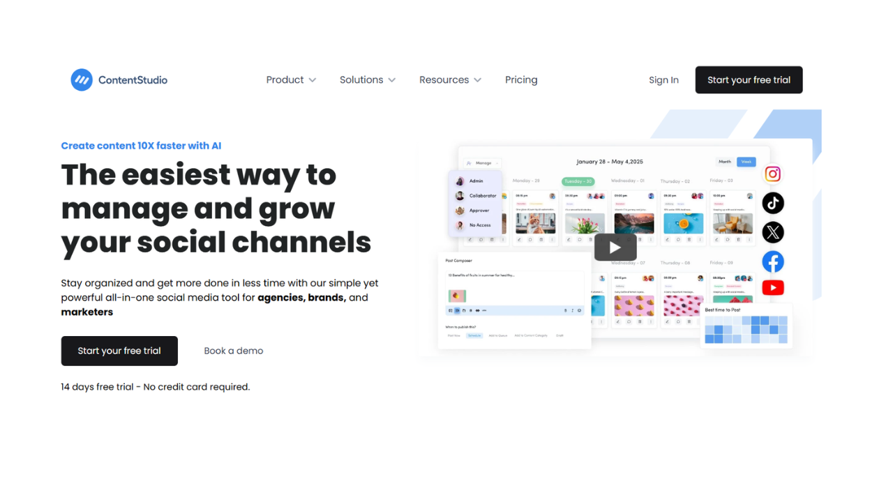 Tools Every Social Media Manager Should Use For Better Results 8 Social Media Manager - ContentStudio.io