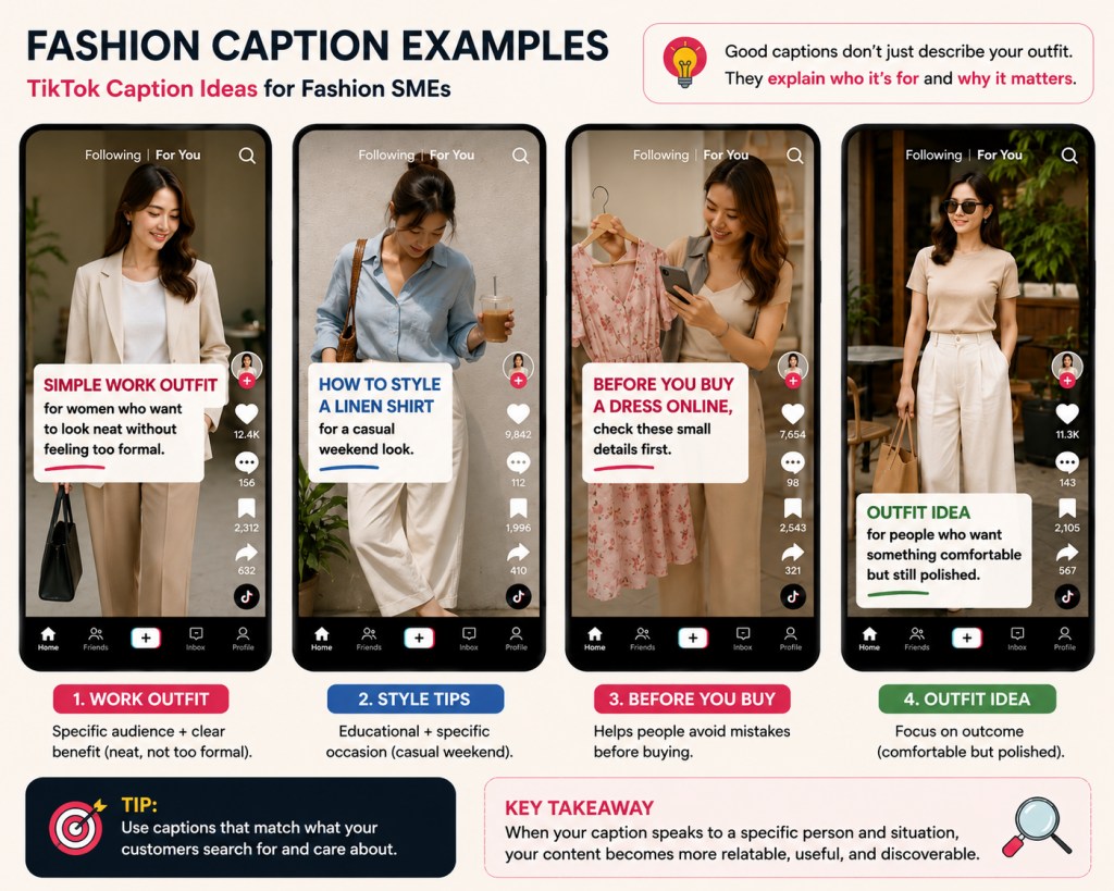 TikTok Caption Ideas: 9 Practical Examples for SMEs